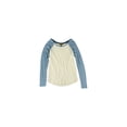 thumbnail image 1 of Aeropostale T-Shirt Basique Raglan LS pour Femmes, Blanc Cassé, Juniors, Très Grand, 1 of 1