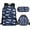 Shark Blue, variant on Jeiento Ladybug School Backpack for Girls with Lunch Box Red Elementary Student Bookbag for Kids 8-10/10-12 Lunch Bag Middle Schoolbag Lunchbox Pencil Case Book Bag Set