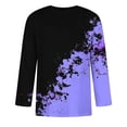 thumbnail image 5 of ZCFZJW Mens Color Block Shirts Casual Tie Dye Summer Half Sleeve Round Neck Pullover Tops Big and Tall Regular Fit Soft Cotton Basic Workout T-Shirts Purple XL, 5 of 5