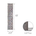thumbnail image 2 of 596171 Calian Vintage Patchwork Boho Chic Faded Area Rug Runner 2'2" x 10', 2 of 9