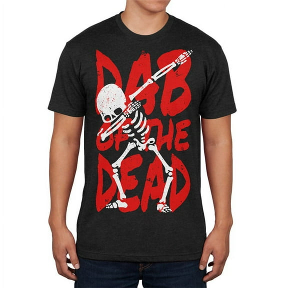 Halloween Men's Day Dab of the Dead Skeleton Short Sleeve Soft T Shirt