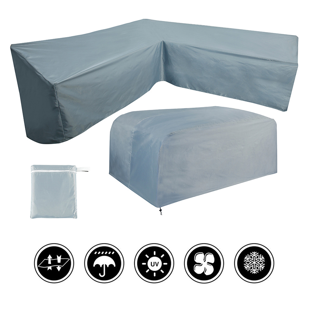 HOTBEST Lshaped Outdoor Waterproof Furniture Cover Garden Patio Sofa Protective Cover Dust