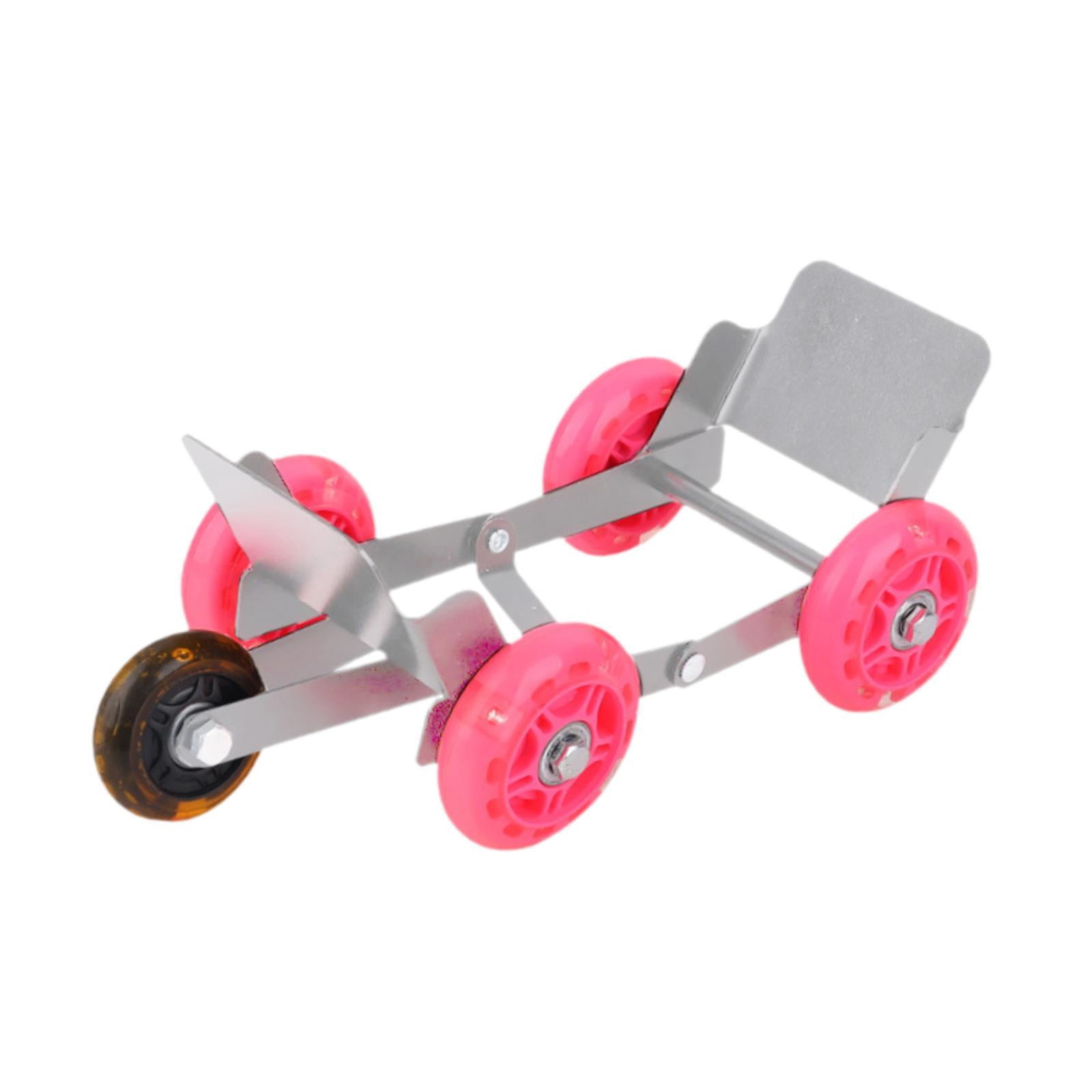 Wzmzjy Generic Motorcycle Wheel Dolly Roller Tire Dolly Cart Roadside Assistance Garage Silver