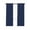 Navy Blue, variant on Teal Morocco Blackout Curtains, Light Blocking Print Window Curtains, Geometric Leaf Diamond Lattice Abstract Thermal Insulated Window Drapes for Living Room Kitchen Cafe 2 Panels, 55"W x 39"L