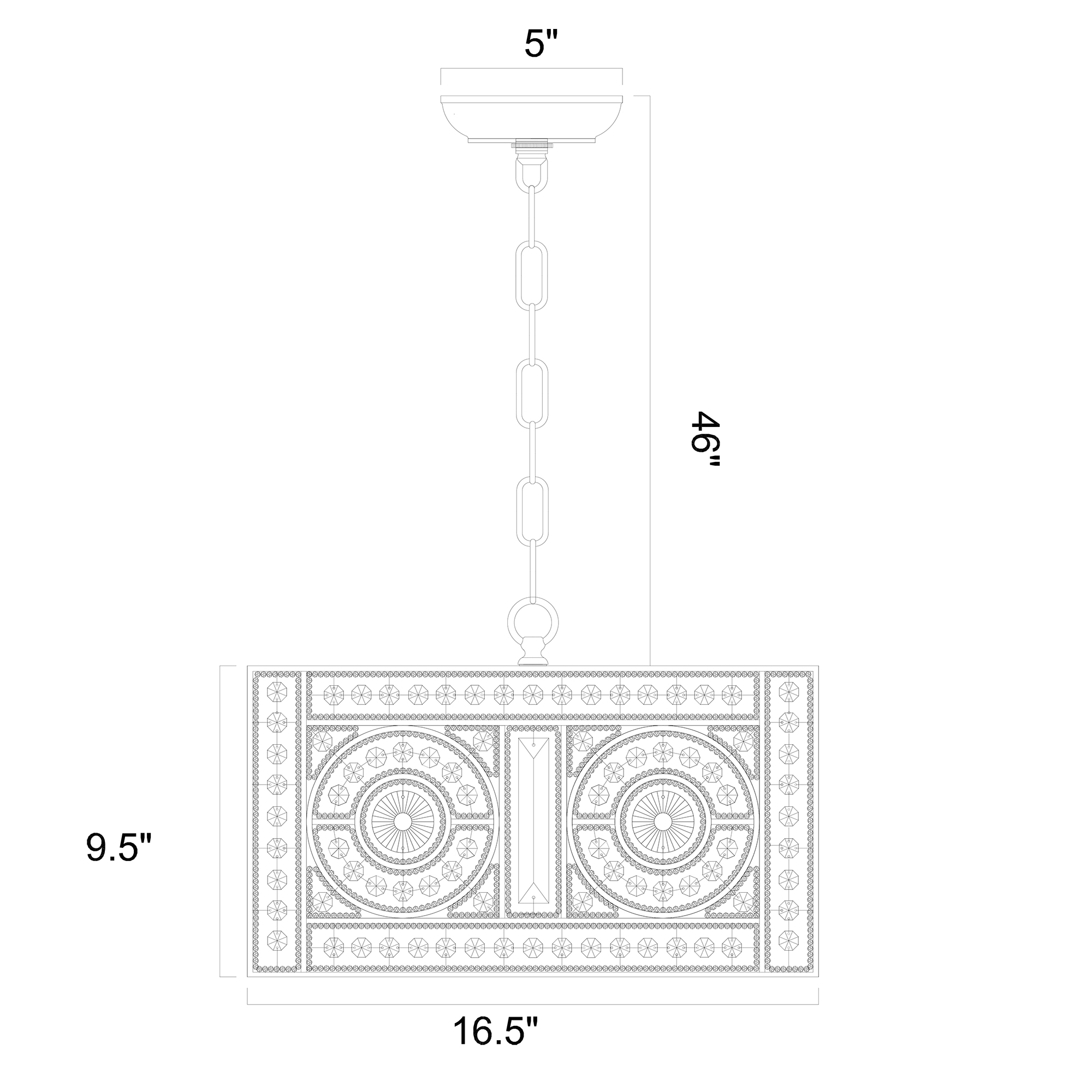 Warehouse of Tiffany Valentina 4-Light Crystal Chandelier