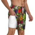 thumbnail image 3 of Gaeub Begetable Mens Swim Trunks Stretch Beach Shorts Quick Dry for Men Swim Shorts Swimwear with Pockets- X-Large, 3 of 9