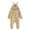 Khaki, variant on Baby Girl Easter Outfit Cute 3D Bunny Ear Hoodie Romper Easter Outfit Toddler Boy 3-6 Months