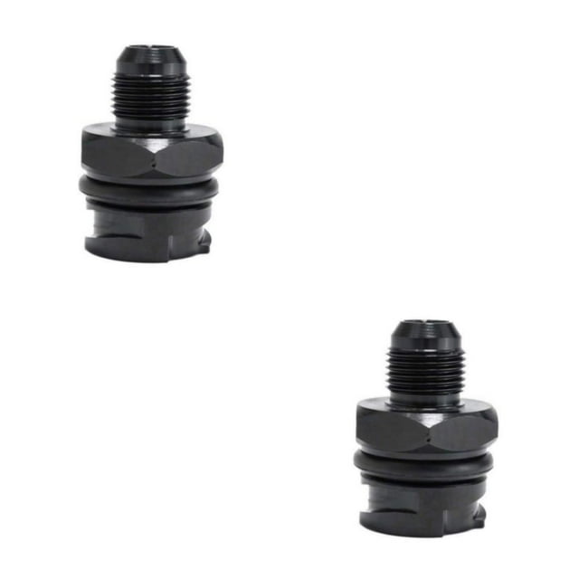 Decodeary Bold Black Aluminum Breather Oil Cap AN10 LSX LS1/LS6/LS2/LS2/LS3/LS7 Easy 2Set