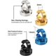 thumbnail image 2 of 8 Piezas Pendientes No Perforantes Clip de Oreja Aros Falsos para Hombres y Mujeres, Acero Inoxidable, 4 Colores JM, 2 of 6