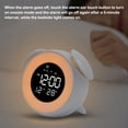 thumbnail image 4 of Reloj despertador con música Led Advancent, calendario, luz de repetición, dormitorio, Electrodomésticos Azul, HA083590-02B, 4 of 6