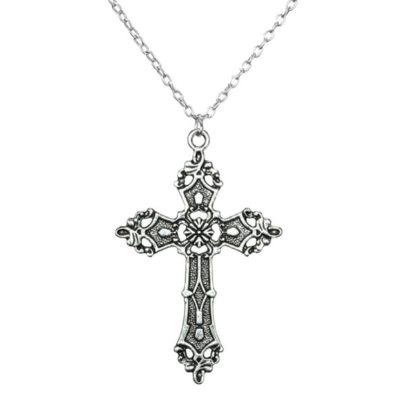 WINDLAND Vintage Crucifix Pendant Necklace Gothic Jewelry Gifts for Egirl Eboy Women Men