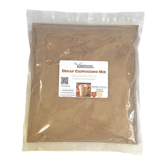YANKEETRADERS® Decaf Swiss Mocha Instant Cappuccino Mix, 2 Pounds