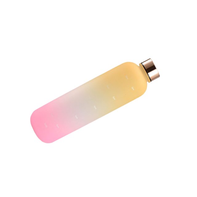 Botella de agua de 1000ml, vaso portátil para exteriores, tapa de acero inoxidable, taza para beber, reutilizable, para estudiantes, escuela, Kits de desorden para acampar Amarillo Púrpura Eigraketly OD028155-07