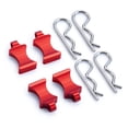 thumbnail image 1 of Ounissouiy Clip de cuerpo engrosado de aleación de aluminio RCGOFOLLOW para 1/6 Rc Clip de cuerpo Axial SCX6 RC pieza de coche RC accesorios de Kits de construcción modelo Rojo, 1 of 5
