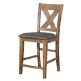 thumbnail image 1 of Furniture of America Tabouret Roxy 24" en Ton Naturel (Lot de 2), 1 of 2