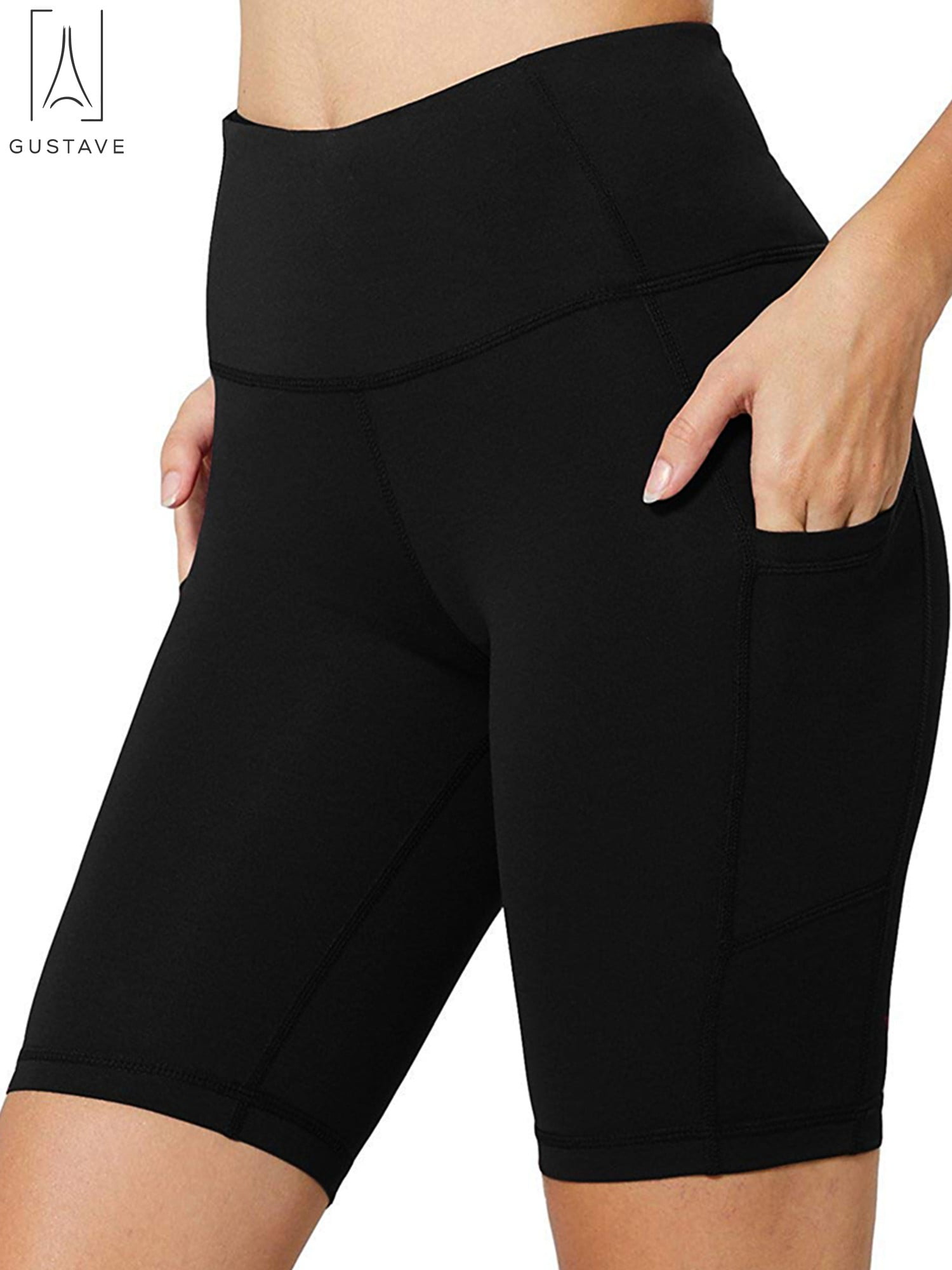 Gustave - GustaveDesign Women's High Waist Fitness Yoga Shorts Running ...