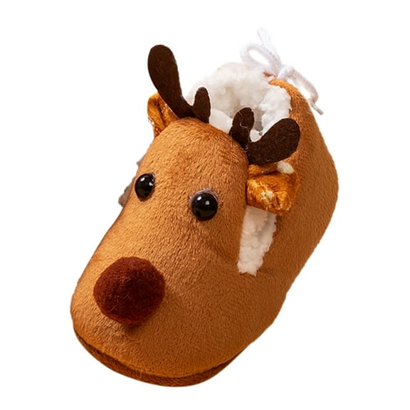 Ketyyh-chn99 Infant Shoes Baby Booties Newborn First Walkers Cozy Shoes Warm Soft Slippers for Toddler Infant Boys Girls Size for US 12,Coffee