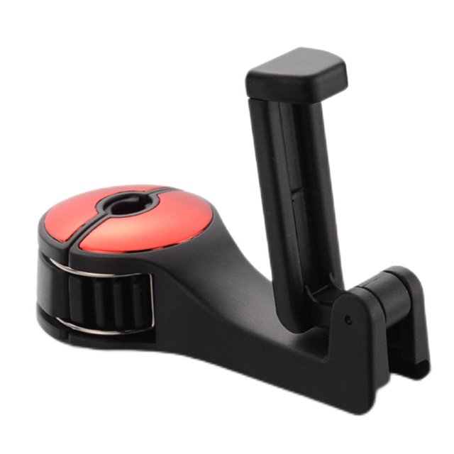 Ganchos Para Coche Reposacabezas de coche 2 en 1, gancho oculto, accesorios para bastidores de asiento trasero de automóvil (rojo)