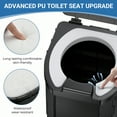 thumbnail image 6 of OHHANI Portable Toilet with pu Cushion Soft Pad Tissue Holder Folding Outdoor Toilet Suitable for Camping, Beach, Hiking, and Car Use, 6 of 7