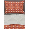 thumbnail image 3 of Burnt Orange Comforter & Sham Bedding Set, Canadian Maple Leaf Silhouette on Low Poly Style Creative Background, 3 pcs Duvet Set Microfiber Filling Quilt, 5 Sizes, Multicolor, by Ambesonne, 3 of 4