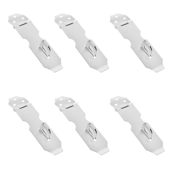 KAKOWELY 8Pcs Stainless Steel Hasp Lock for in Outdoor Home Office