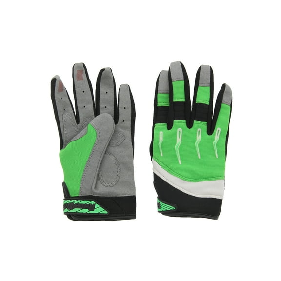 Race-Driven ATV MX Off Road Silicone Fingertip Riding Gloves Green XL