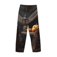 thumbnail image 3 of Lsque Modern Skull Sisters Print Men's Pajama Pants, Lounge Pant - Comfortable Home Wear,Elastic Waistband, Stylish Design-Large, 3 of 9