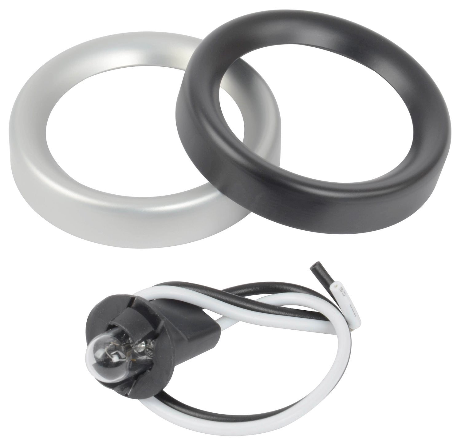 JEGS Oil Pressure Gauge [2 1/16 in. Mechanical, 0-100PSI with Silver Face]