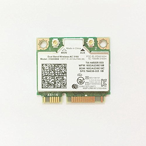 Pjcard Dual Band Wireless Ac 3160 Ac3160 3160 Ac Wifi Bluetooth 4 0 Mini Pcie Card 3160hmw Use For Intel 3160ac Supports 2 4 And 5 8ghz A B G N Ac Walmart Com Walmart Com