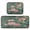 Blossoming Lotus, variant on 2-Piece Kitchen Mat Set Non Slip Washable Floor Mats Decorative Rugs for Kitchen Sink Laundry Abstract Leaves