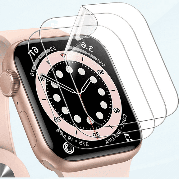Screen Protector Compatible with Apple Watch SE (2022/2020) /Series 6 5 4 40mm, TPU HD Clear Full Coverage Film, 3-Pack