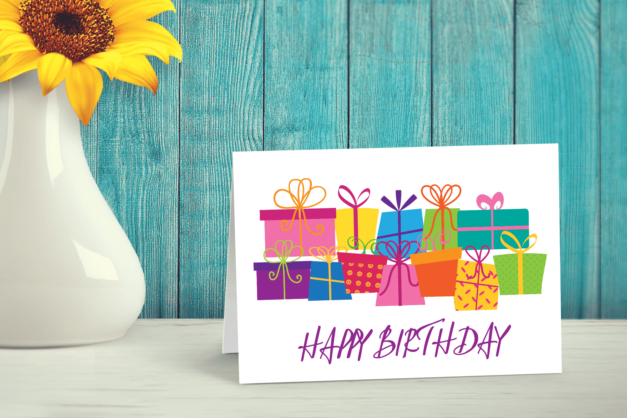 Presents Happy Birthday Card Birthday 10 Count Boxed Set Happy