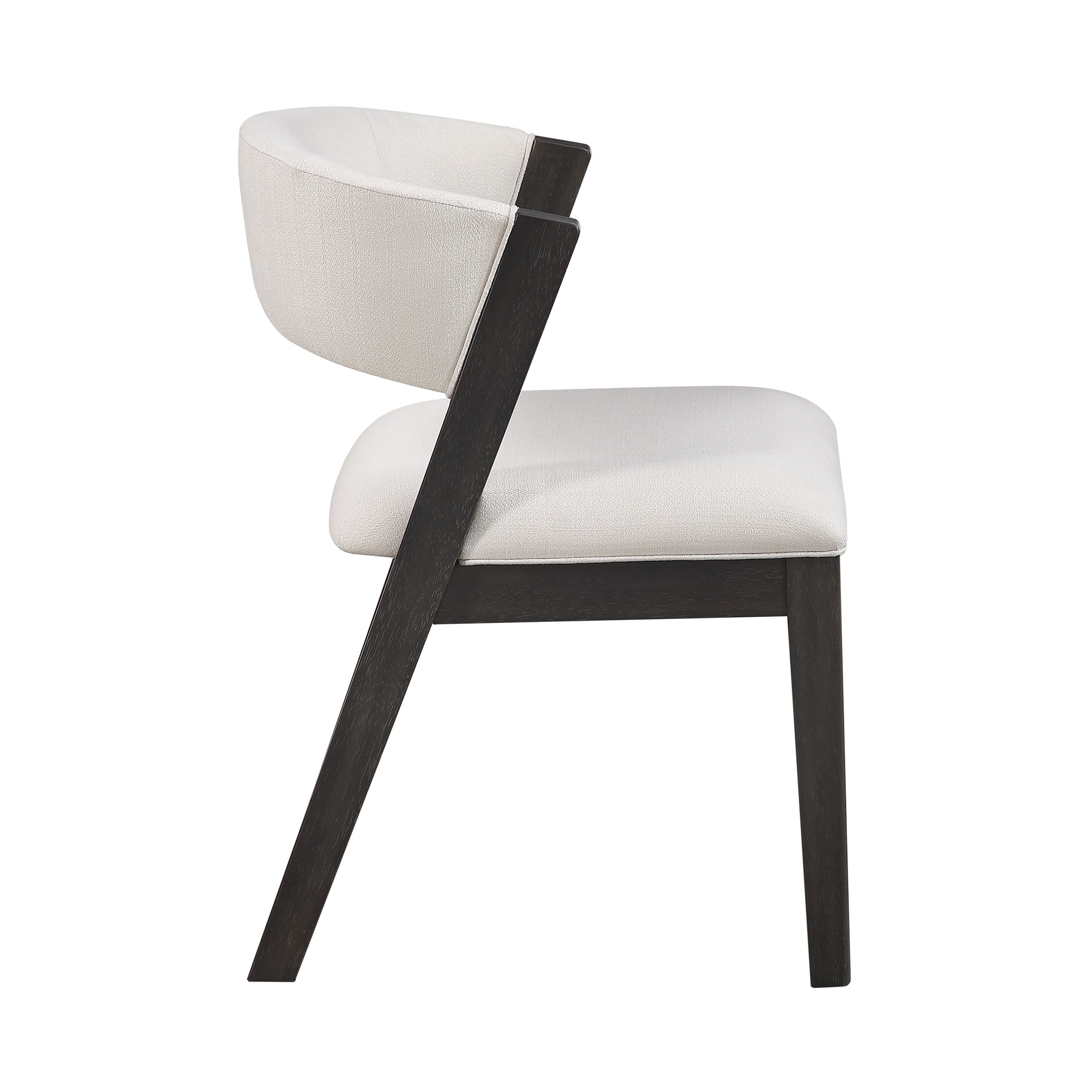 OakvillePark Sora Modern Curved Back Dining Chairs, Beige (Set of 2)