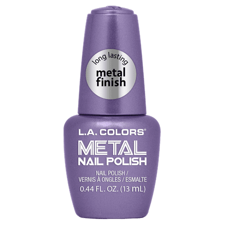 L.A. COLORS Metal Nail Polish, Majestic, 0.44 fl oz
