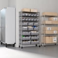 thumbnail image 3 of Seville Classics 8-Tier NSF-Certified 24-Bin Rack, Gray, 3 of 11