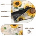 thumbnail image 6 of Round Rugs 7Ft, Vintage Sunflowers Round Area Rug Washable Indoor Throw Carpet, Elegant Pastoral Watercolor Botanical Large Non Slip Circle Rug for Dining Room Playroom Home Decor Aesthetic, 6 of 8