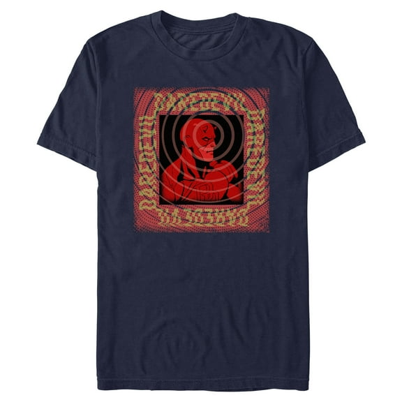 Mens Marvel: Daredevil Frequency Square Daredevil Art T Shirt