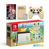 Nintendo Switch Animal Crossing Limited Console Pokemon Shining Pearl, with Mytrix Wireless Pro Controller Peary Bear Tempered Glass Screen Protector