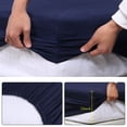 thumbnail image 4 of Unique Bargains All-around Elastic Microfiber Fitted Sheet only 15 Inch Deep mattress protector, 4 of 10