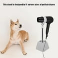 thumbnail image 1 of HOOWIFFY Light Grey Pet Hair Dryer Stand with Sturdy Base for Hands Free Grooming and Storage Use, 1 of 8