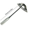 thumbnail image 3 of pdqouc Garden Hoe Steel Plate Hoe For Weeding Flowers Outdoor Hoe Hollow Hoe Small Hoe Integrated Garden Hoe Portable Practical Gardening Tools, 3 of 4