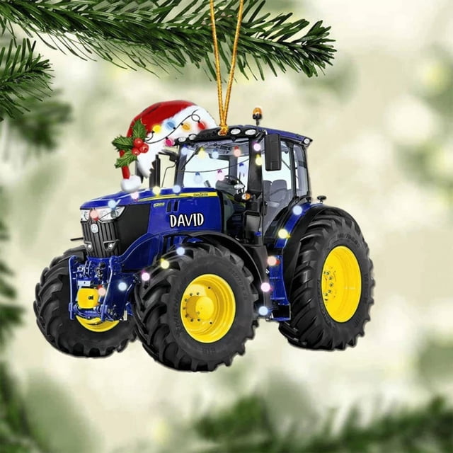 Paquete de 5 Colgantes Navideños de Camión | Decoraciones Navideñas para Amantes de Los Coches | Adornos Ligeros de Plástico de 8 X 5 Cm | para Árboles de Navidad, Coronas, Papel de Regalo y Decoraci