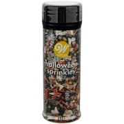 Wilton Halloween Sprinkle Mix Mashup Decorations 4.1 Oz. - Black, Gold, Silver, White, Orange