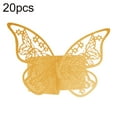 thumbnail image 2 of SPRING PARK 20Pcs Butterfly Napkin Ring Paper Holder Table Party Wedding Favors Banquet Decor, 2 of 7