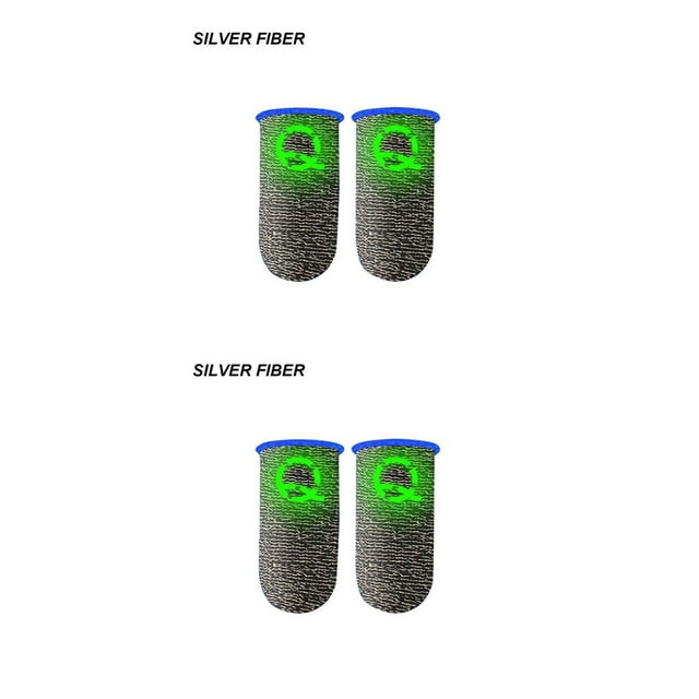 Methold 2 uds. Funda para el dedo para juegos, puntas de los dedos luminosas transpirables para PUBG, juegos móviles, pantalla táctil, funda para Type3 NO3