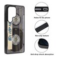 thumbnail image 2 of WIRESTER Shockproof Soft Rubber Cover Case for Samsung Galaxy S25 Ultra 6.8" 2025, Retro Clear Cassette Tape Hip Hop, 2 of 5