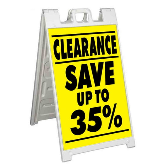 Clearance Sale Save Up To 35 (24" X 36") Standard A-Frame Signicade, Includes Decal Applied To Stand