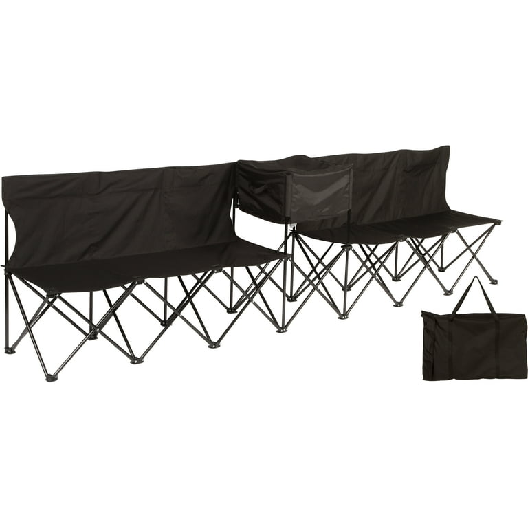10 Portable 6 Seater Folding Team Sports Sideline Bench with