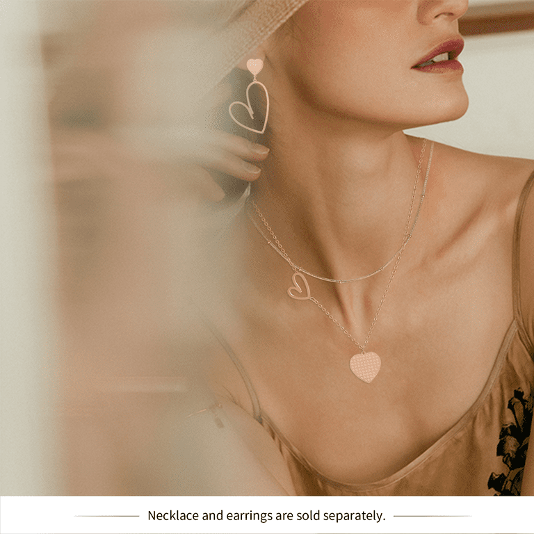  Necklaces for women, Gold Necklace For Women Rose Necklace With  Pendant, Aesthetic Necklace, Preppy Jewelry, Trendy Jewelry, Cute