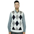 thumbnail image 5 of Blue Ocean Mens Argyle Sweater Vest (sv-255), 5 of 12